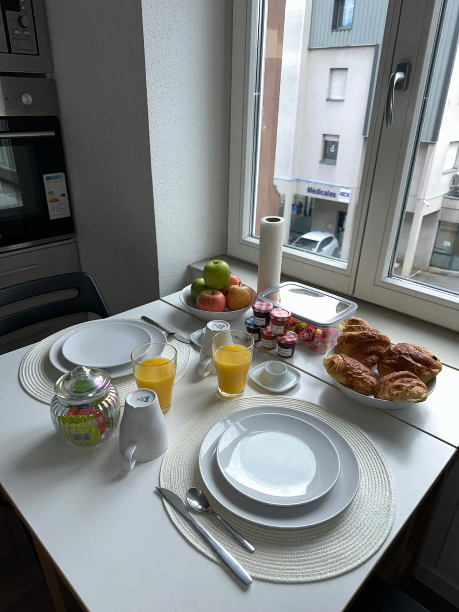 # Le 3 # Joli Appartement T3 Mulhouse Centre, Neuf, Calme Et Tout Equipe Buitenkant foto